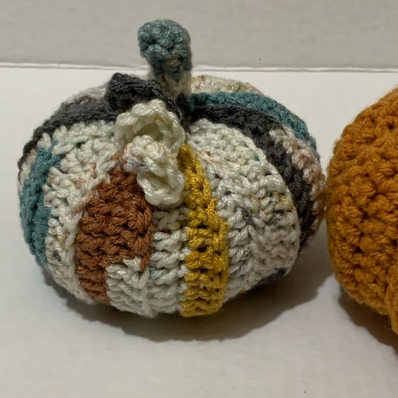 Fall Decor Home Decor Handmade Crocheted Pumpkins - Picture 3 of 16